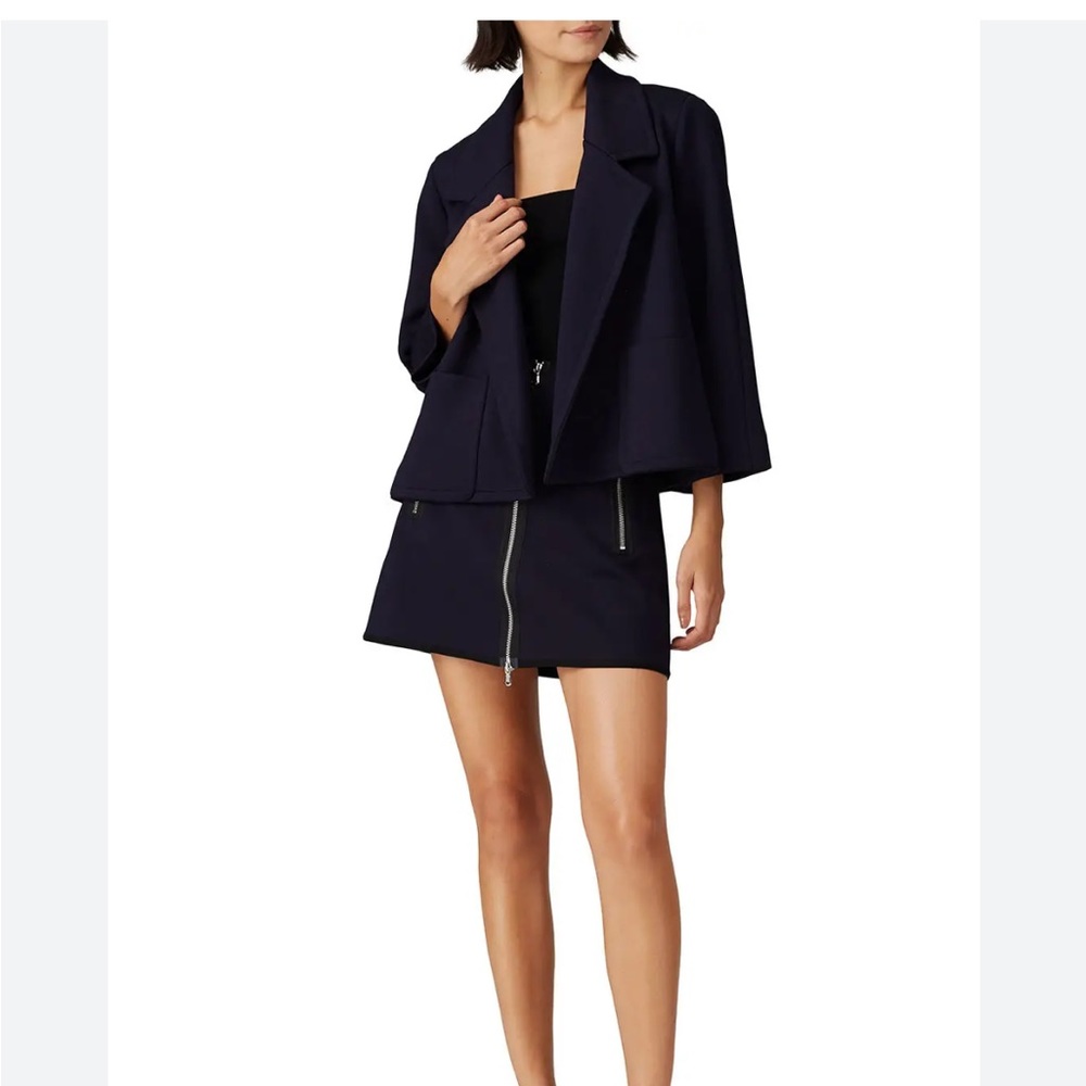 KF/KaufmanFranco Collective Navy Cropped Jacket